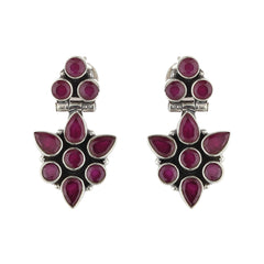 Starlight Oxidized Sterling Silver Earrings