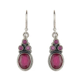 Twisted Silver Drop Earrings