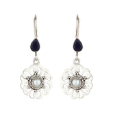 Oceanic Blue Oxidized Earrings