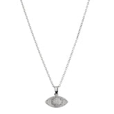 Evil Eye Stone Filled Pendant - silvermark