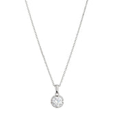 Round-Cut Solitaire Pendant - silvermark