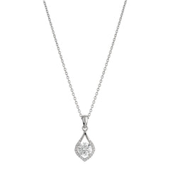 Silver Zircon Rain-Drop Pendant - silvermark