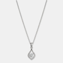 Silver Zircon Rain-Drop Pendant - silvermark