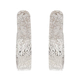 Scrambled Silver Hoop Earrings - silvermark