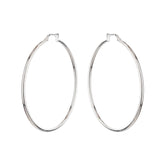 Basic Silver Hoop Earrings - silvermark