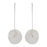 Silver Circular Disc Earrings - silvermark