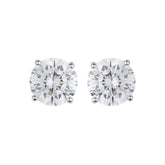 Silver Zircon Basic Shine Studs - silvermark