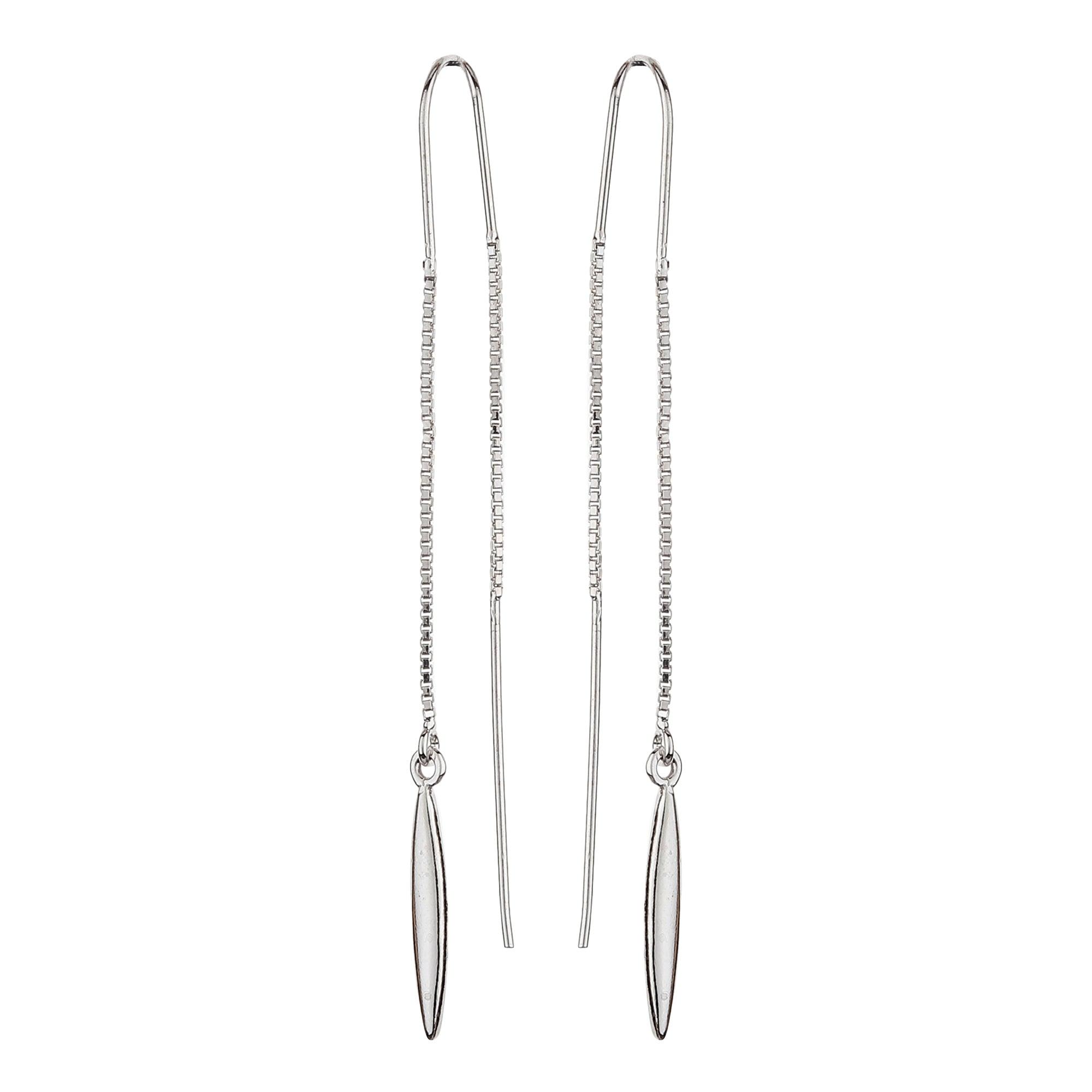 Dangling Silver Spear Earrings - silvermark