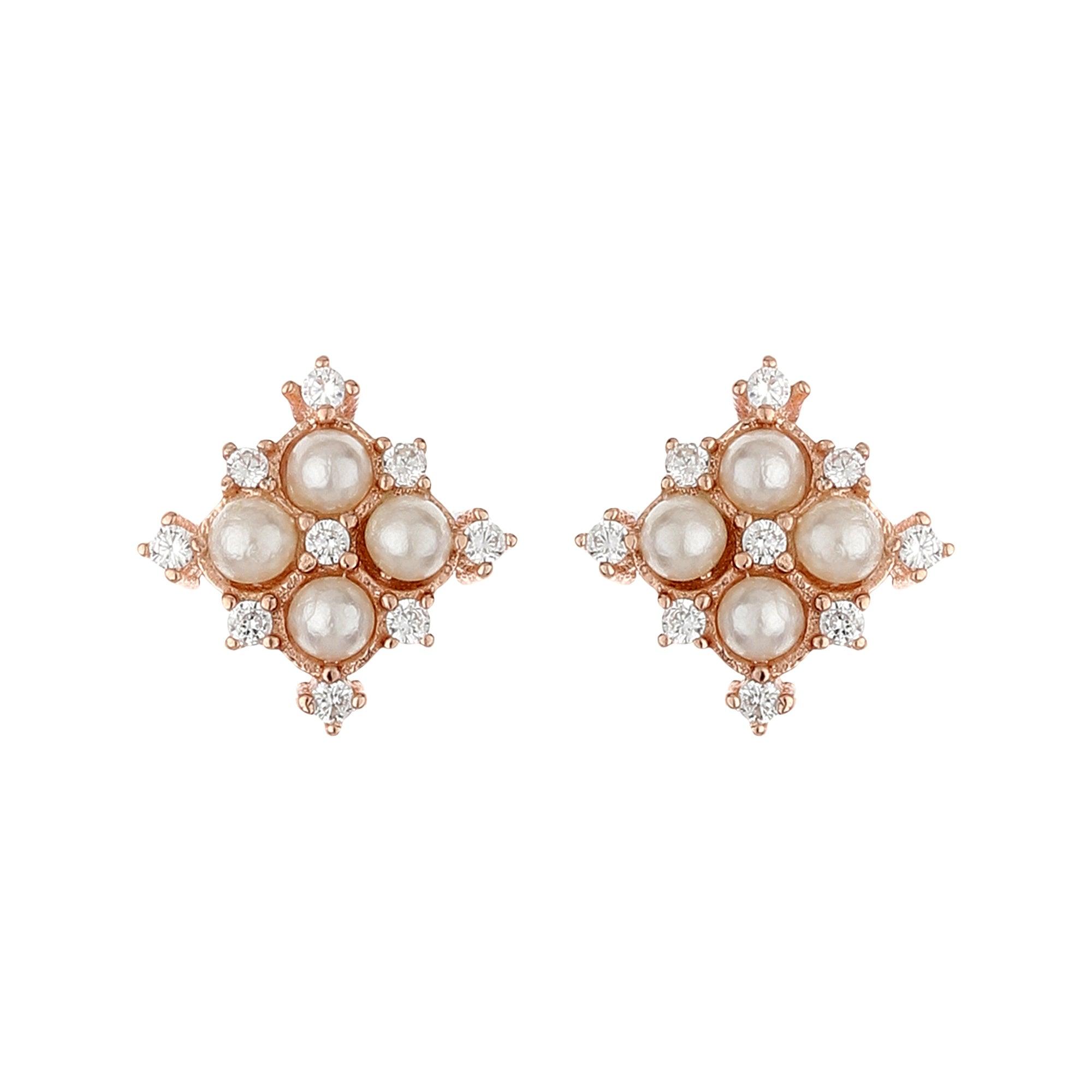 Designer Pearl Studs - silvermark
