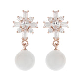 Women Pearl Dangle Earrings - silvermark