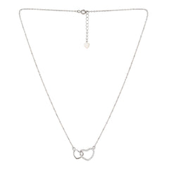 Intertwined Hearts Designer Silver Pndant - silvermark