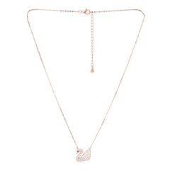 Womens Iconic Swan Crystal Pendant - silvermark