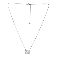 Womens Iconic Swan Crystal Pendant - silvermark