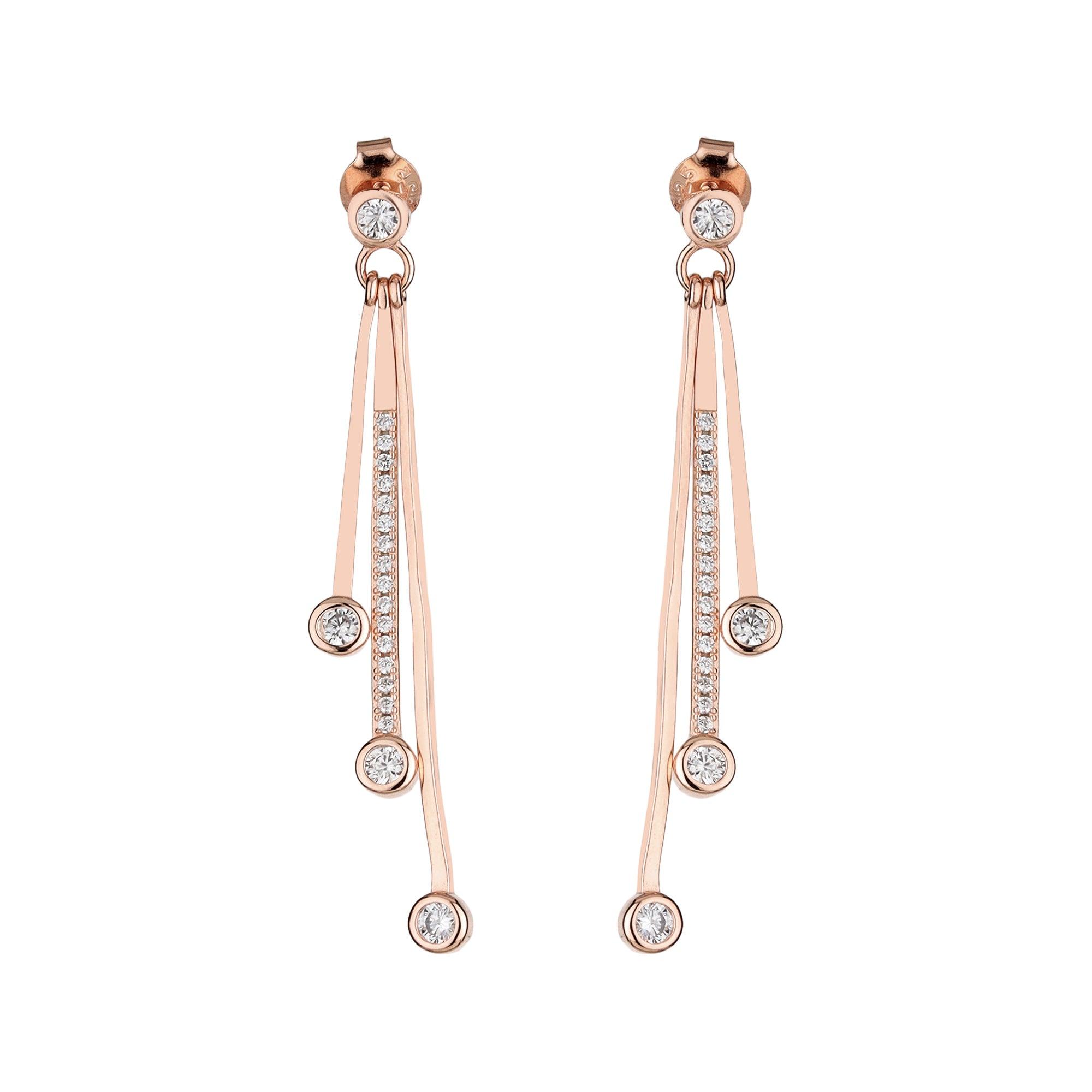 Silver Bling Drop Earrings - silvermark