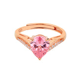 Pear Cut Stone Shaped Ring - silvermark