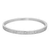 Unisex Silver Openable Bracelet - silvermark