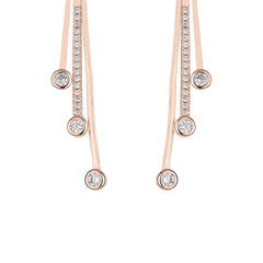 Silver Bling Drop Earrings