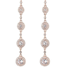 White Estonish Tear Drop Dangler
