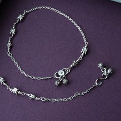 Silver Chrome hearts Anklet