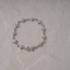 Silver Stones Studded Bracelet