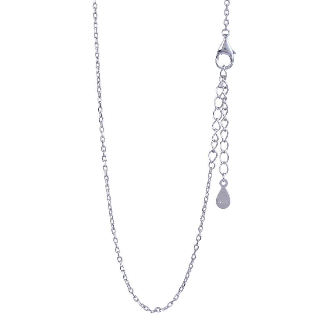 Silver Dancing Ballerina  chain pendant