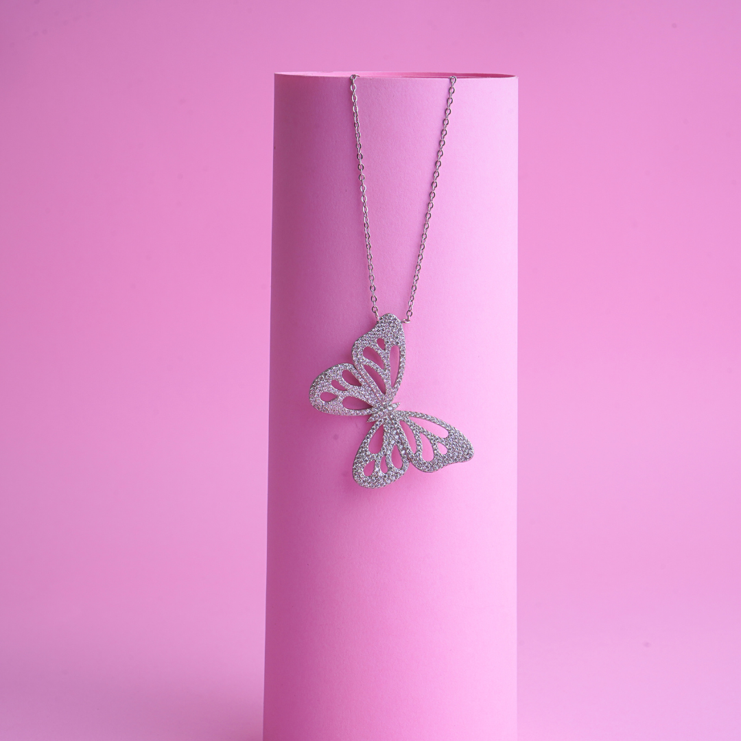 Butterfly Glory Diamond Chain Pendant