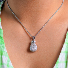 Sterling Silver Boxing Glove Pendant