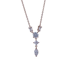 Silver Multi Shape Chain Pendant