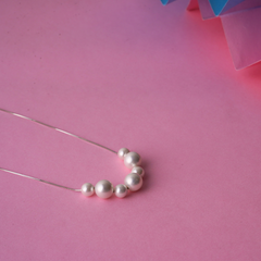 Pearls Silver Chain Pendant