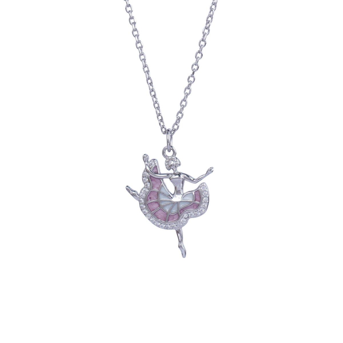 Silver Dancing Brabie Chain Pendant