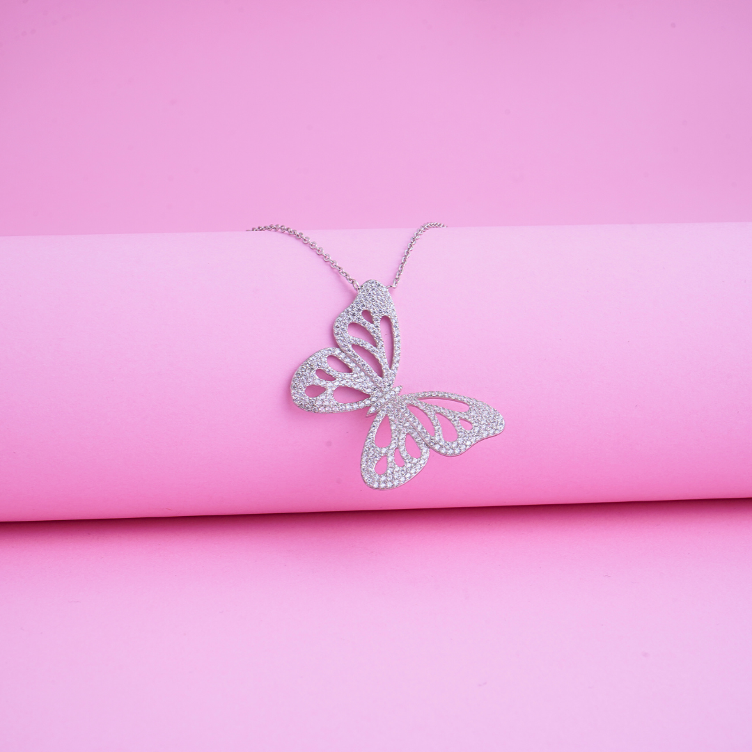 Butterfly Glory Diamond Chain Pendant
