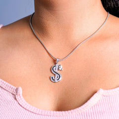 Sterling Silver Dollar Pendant