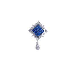 Silver Oceanic Square Chain Pendant Set