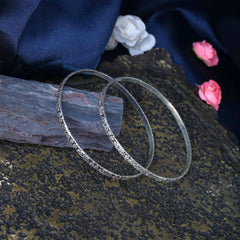 Noorelle Silver Bangles