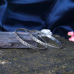 Arvana Silver Bangle
