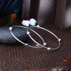 Aayana Silver Bangles