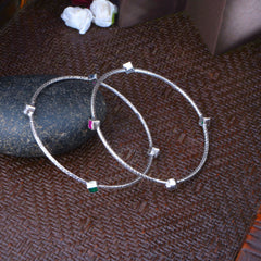 Aayana Silver Bangles