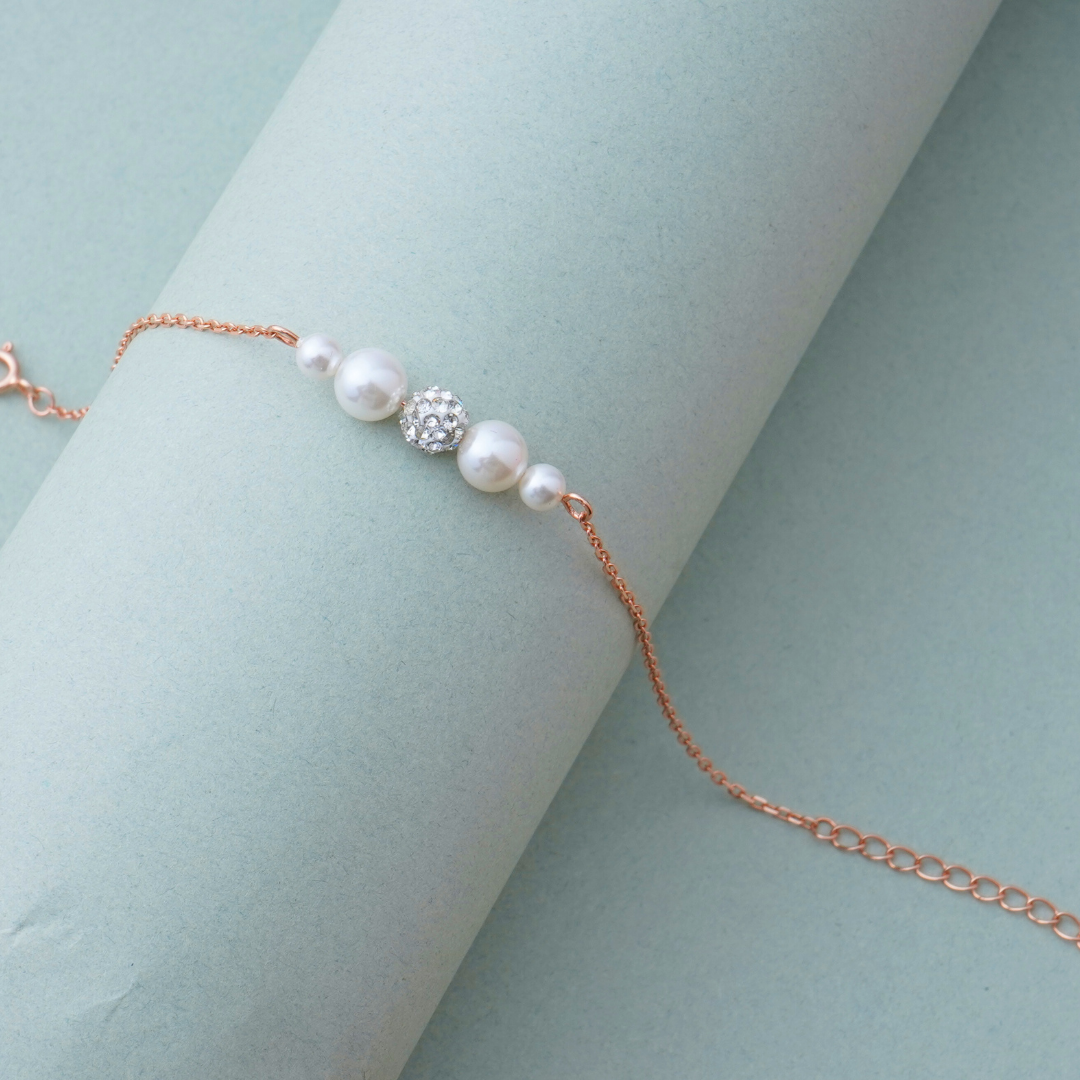 Silver Pearl Bracelet