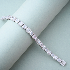 Silver Swarovski Cut Bracelet