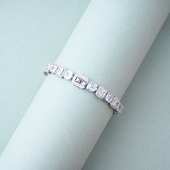 Silver Swarovski Cut Bracelet
