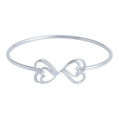Silver Dou Heart Bracelet