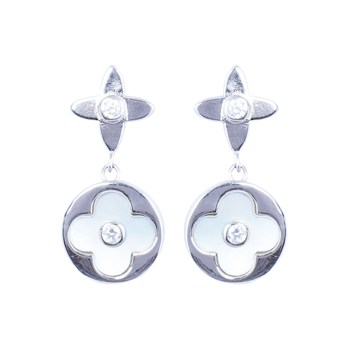 Silver Mother of pearl earrings