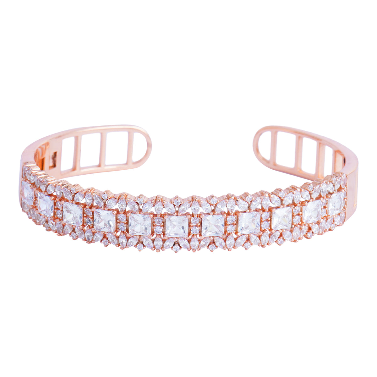 Silver baguette bracelet