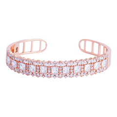 Silver baguette bracelet