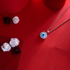 Silver Classic Evil Eye Pendant