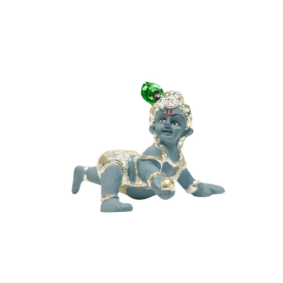 Silver plated gaddu Gopal