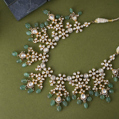 Chandni  sterling silver Polki Necklaces