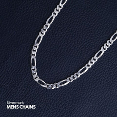 Sterling Silver Figaro Chain