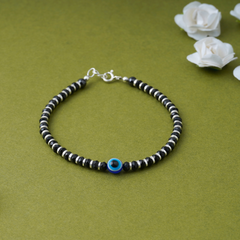 Evil Eye Black Bead Bracelet