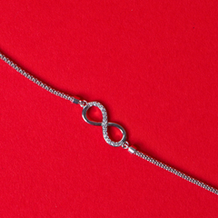 Sterling Silver Eternelle Infinity Bracelet